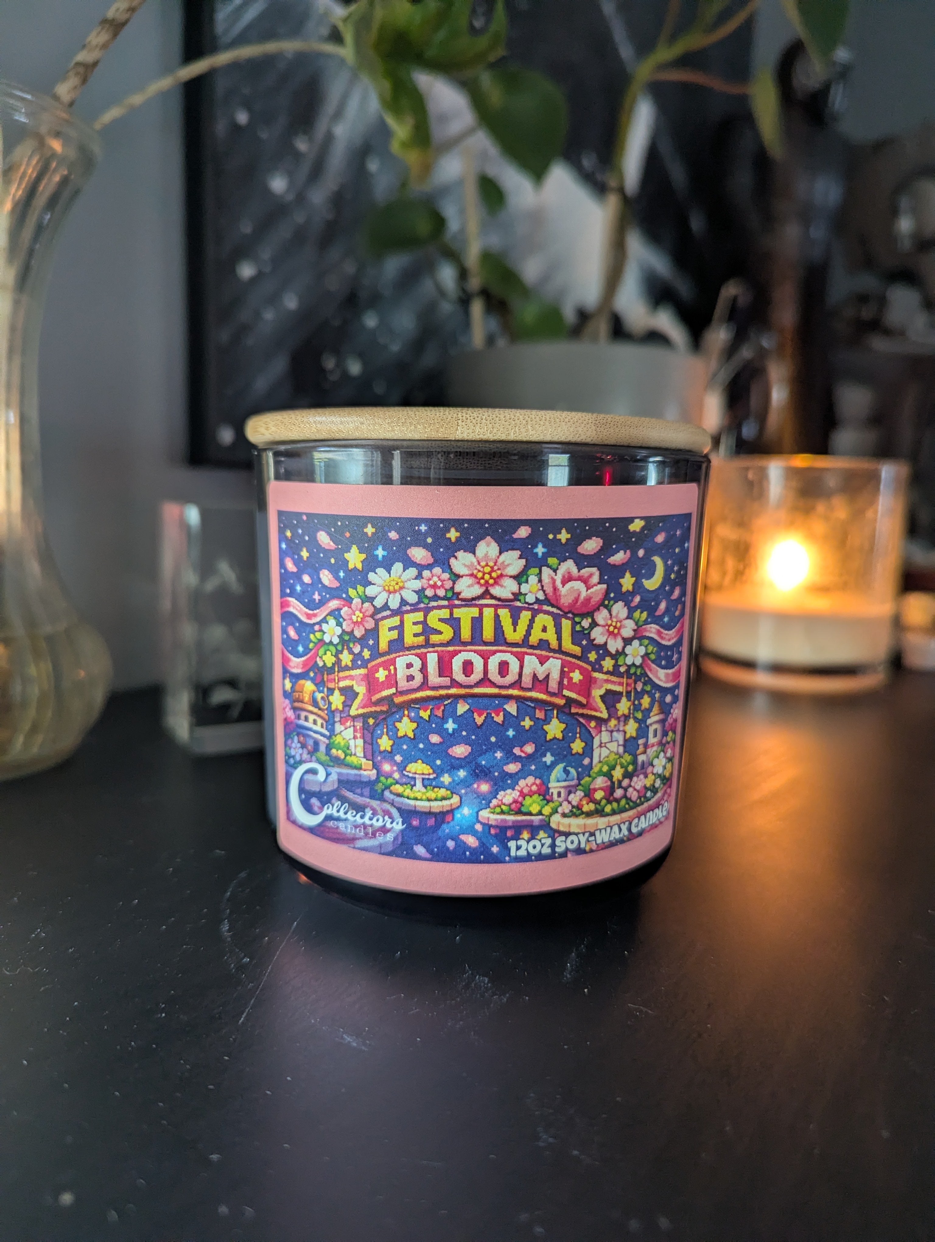 Festival Bloom — Pink Chiffon Candle