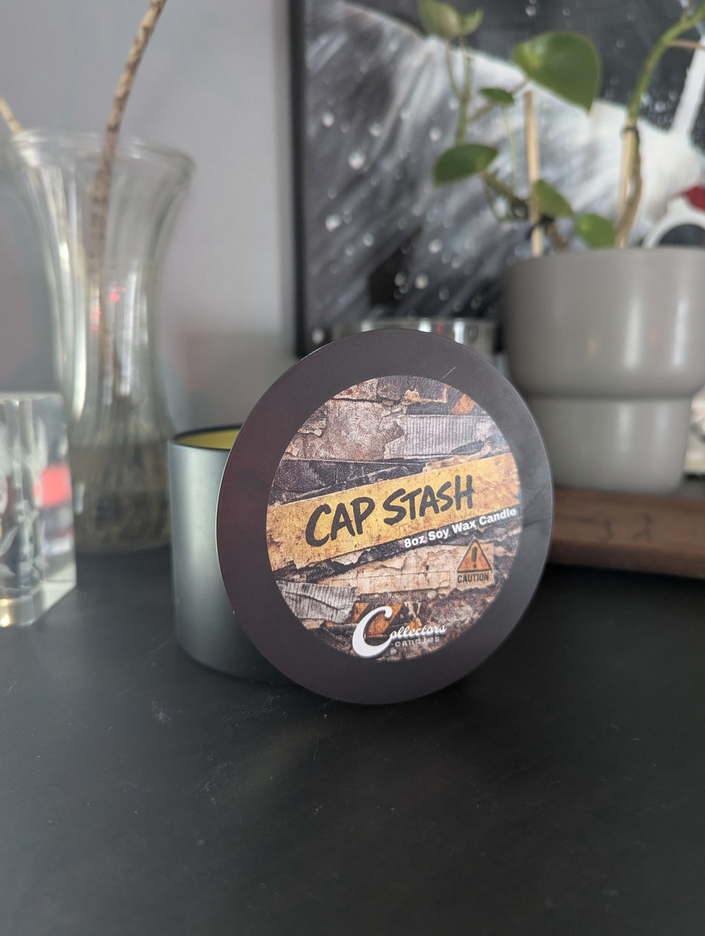 Cap Stash Candle - Mahogany Rose