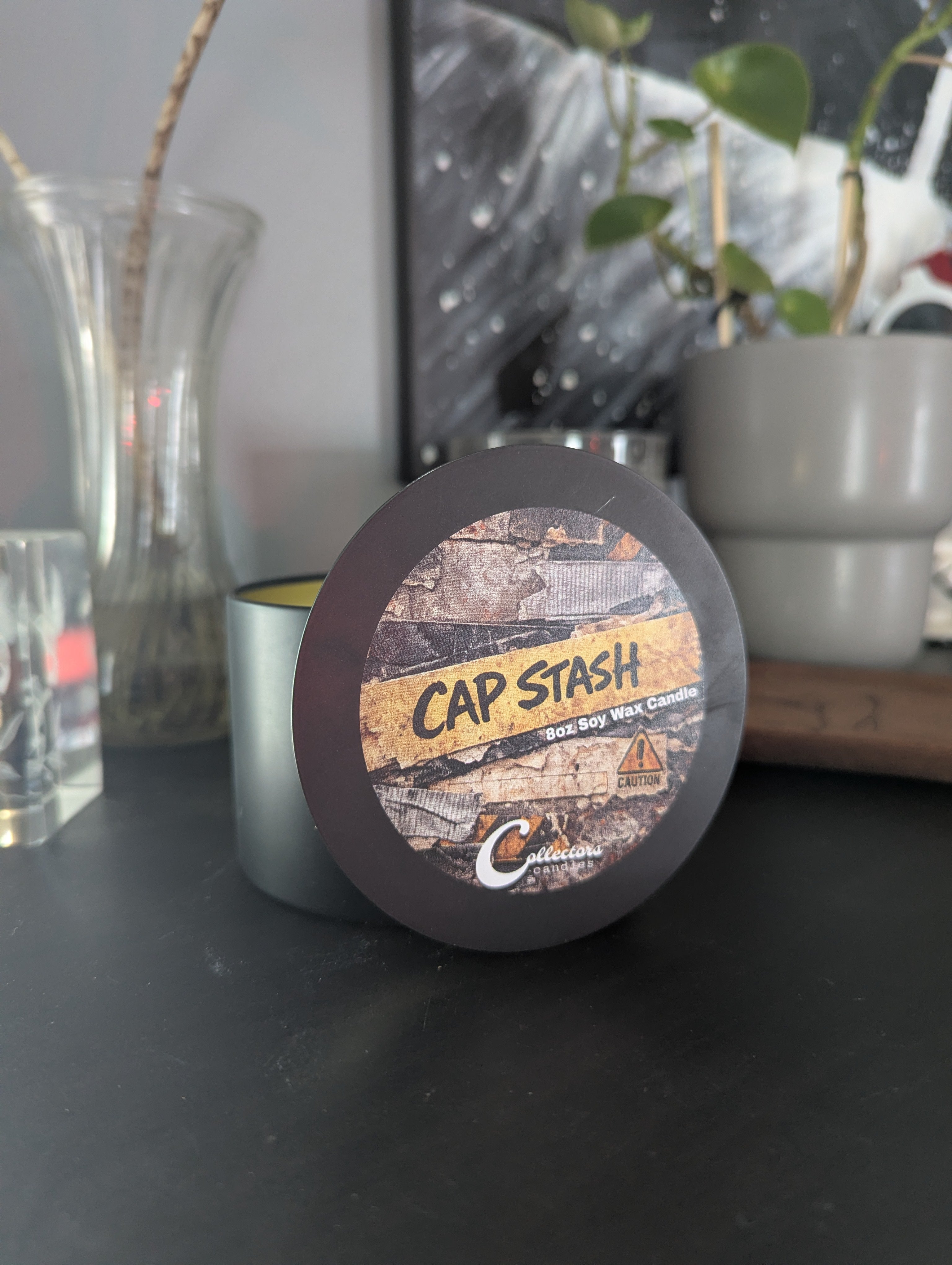 Cap Stash Candle - Mahogany Rose