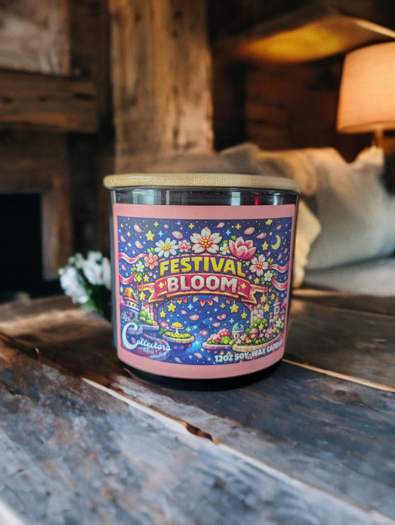 Festival Bloom — Pink Chiffon Candle