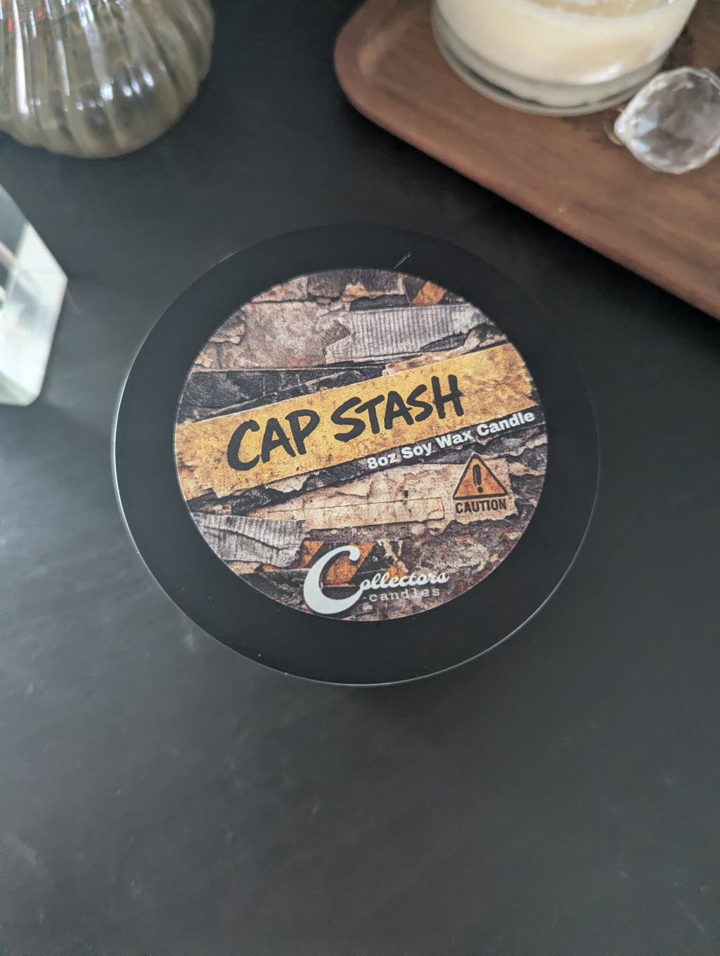 Cap Stash Candle - Mahogany Rose